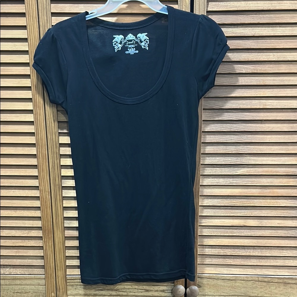 Poof! Blue Fitted Short Sleeve Tee